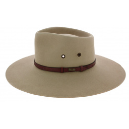 Beige Territory Fur Felt Hat - Akubra