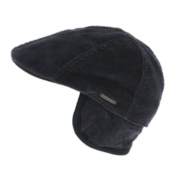 Corduroy Domed Cap with Ear Flaps - Stetson