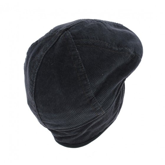 Corduroy Domed Cap with Ear Flaps - Stetson Corduroy Domed Cap with Ear Flaps - Stetson