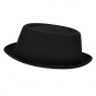 PorkPie Crowe Wool Felt Hat Black - Bailey