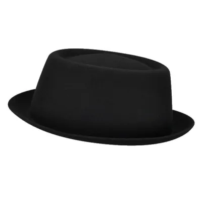 Chapeau PorkPie Crowe Feutre Laine Bailey-Traclet- Noir Reference : 6595 | Chapellerie Traclet