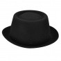 PorkPie Crowe Wool Felt Hat Black - Bailey
