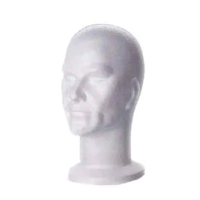 Polystyrene Head Man WHITE