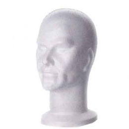 Polystyrene Head Man WHITE