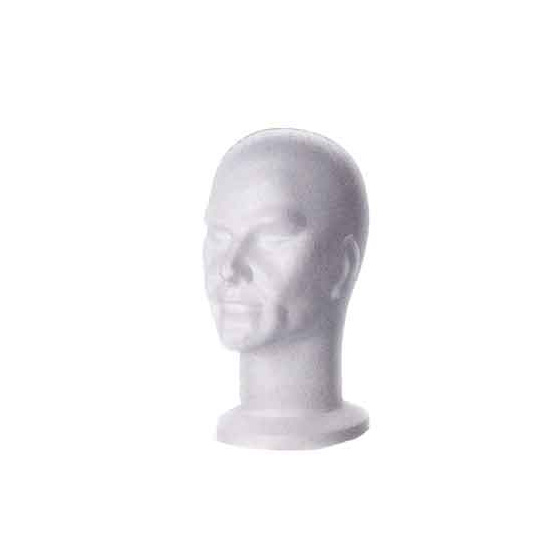 Polystyrene Head Man WHITE