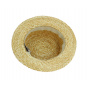 Natural straw double layer UPF50+ - Fléchet