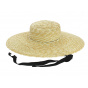 Natural Straw Wide-Brimmed Hat - Saint-Tropez