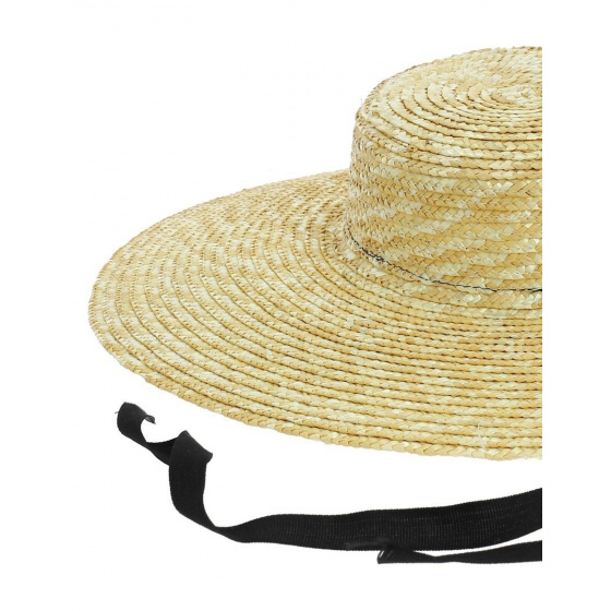 Natural Straw Wide-Brimmed Hat - Saint-Tropez