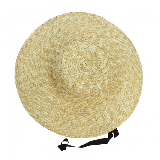 Natural Straw Wide-Brimmed Hat - Saint-Tropez