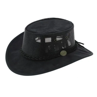 Chapeau Australien Foldaway Cooler Noir - Barmah Reference : 530 | Chapellerie Traclet