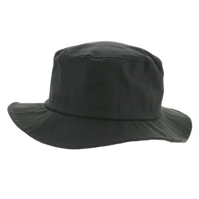 Waterproof Cotton Bucket Hat Fontainebleau Green - Flechet Reference: 1931 | Traclet Hat Shop