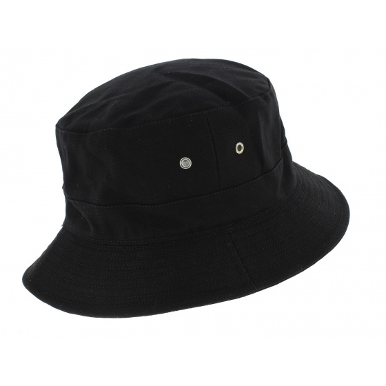 Black Cotton Soho Bucket Hat - Mtm
