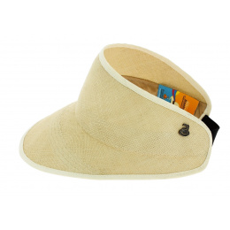 Pueblito Panama Natural Visor Cap - Traclet