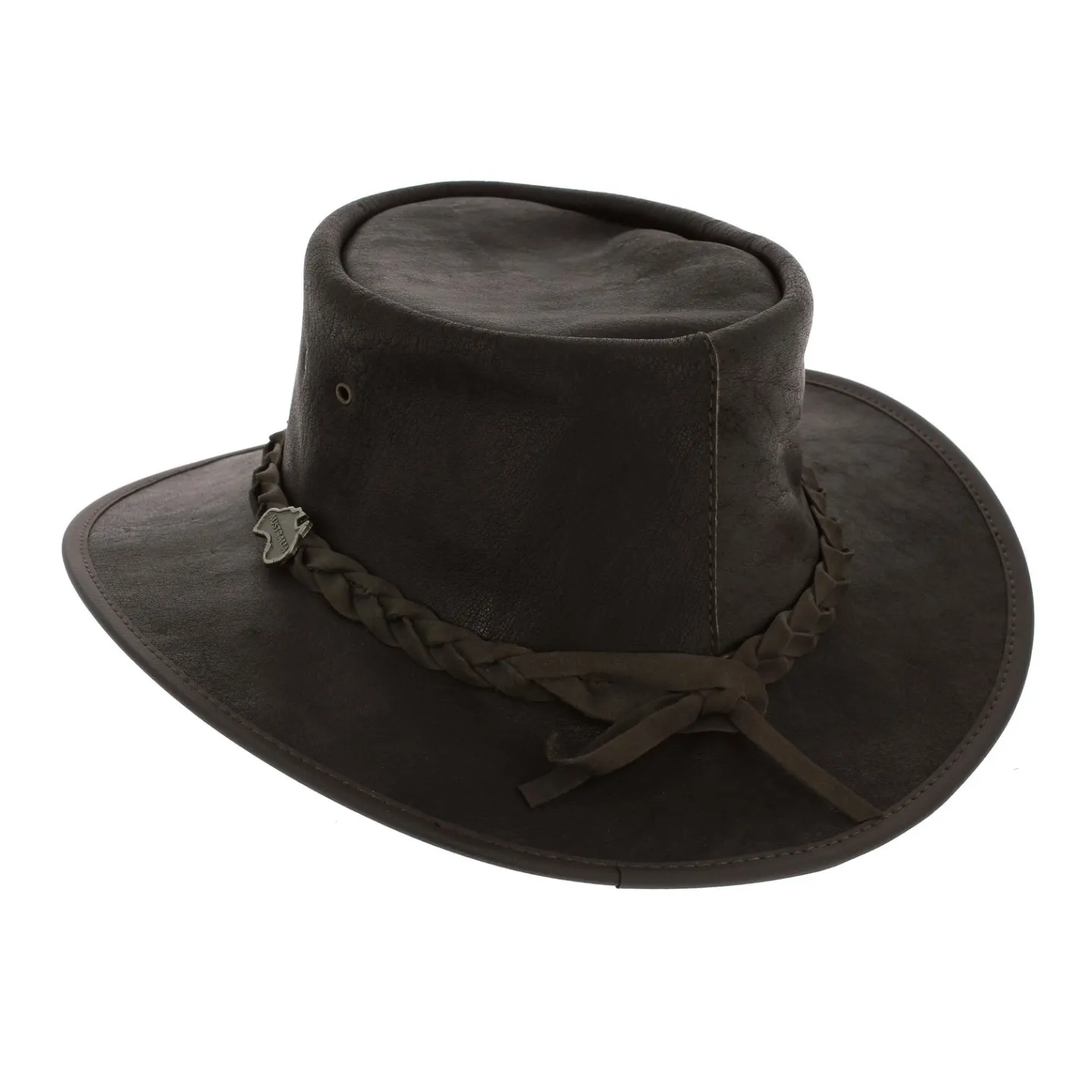 Brown Leather Traveller Hat - Ayers Rock Reference: 6953 | Traclet Hat Shop
