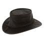 Brown Leather Traveller Hat - Ayers Rock