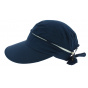 UV Protection & Waterproof Butterfly Visor Cap Navy - Aussie Apparel