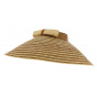 Wulan Two-Tone Straw Chinese Hat - Traclet