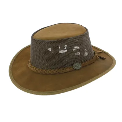 Chapeau Australien Foldaway Cooler Tabac - Barmah Reference : 6956 | Chapellerie Traclet