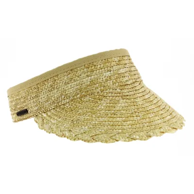 Visière paille naturel