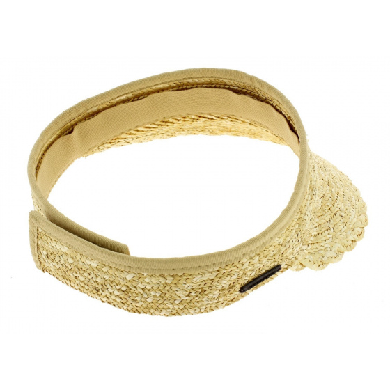 Natural straw visor