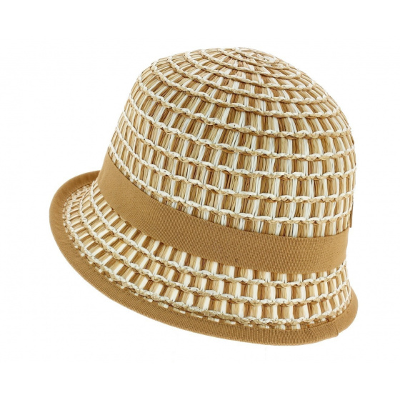 Chapeau Cloche Imperia Beige - Anna Rizzo