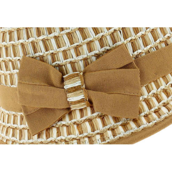 Beige Imperia Cloche Hat - Anna Rizzo