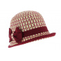 Burgundy Cloche Hat Imperia - Anna Rizzo