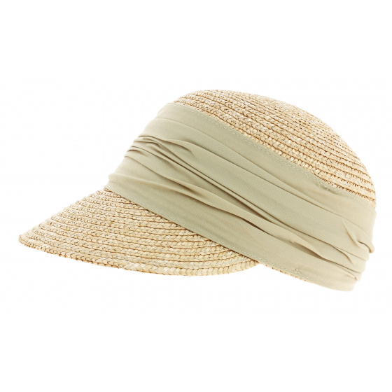 Casquette Paille Naturelle Coloris Lin - Seeberger