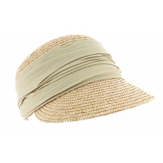 Casquette Paille Naturelle Coloris Lin - Seeberger