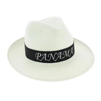 Chapeau Fédora Roca Brava Panama Ruban Brodé - Traclet Reference : 6971 | Chapellerie Traclet