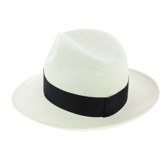 Roca Brava Panama Fedora Hat with Embroidered Ribbon - Traclet
