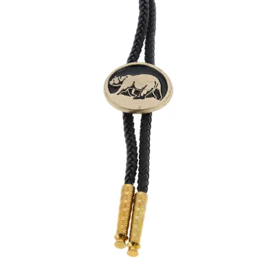 Bolo Tie Ours Doré Reference : 6979 | Chapellerie Traclet