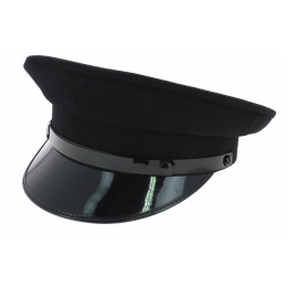 Casquette de Chauffeur Laine Noir - Traclet