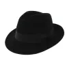 Chapeau Trilby Costello Feutre Laine Noir - Traclet Reference : 6986 | Chapellerie Traclet
