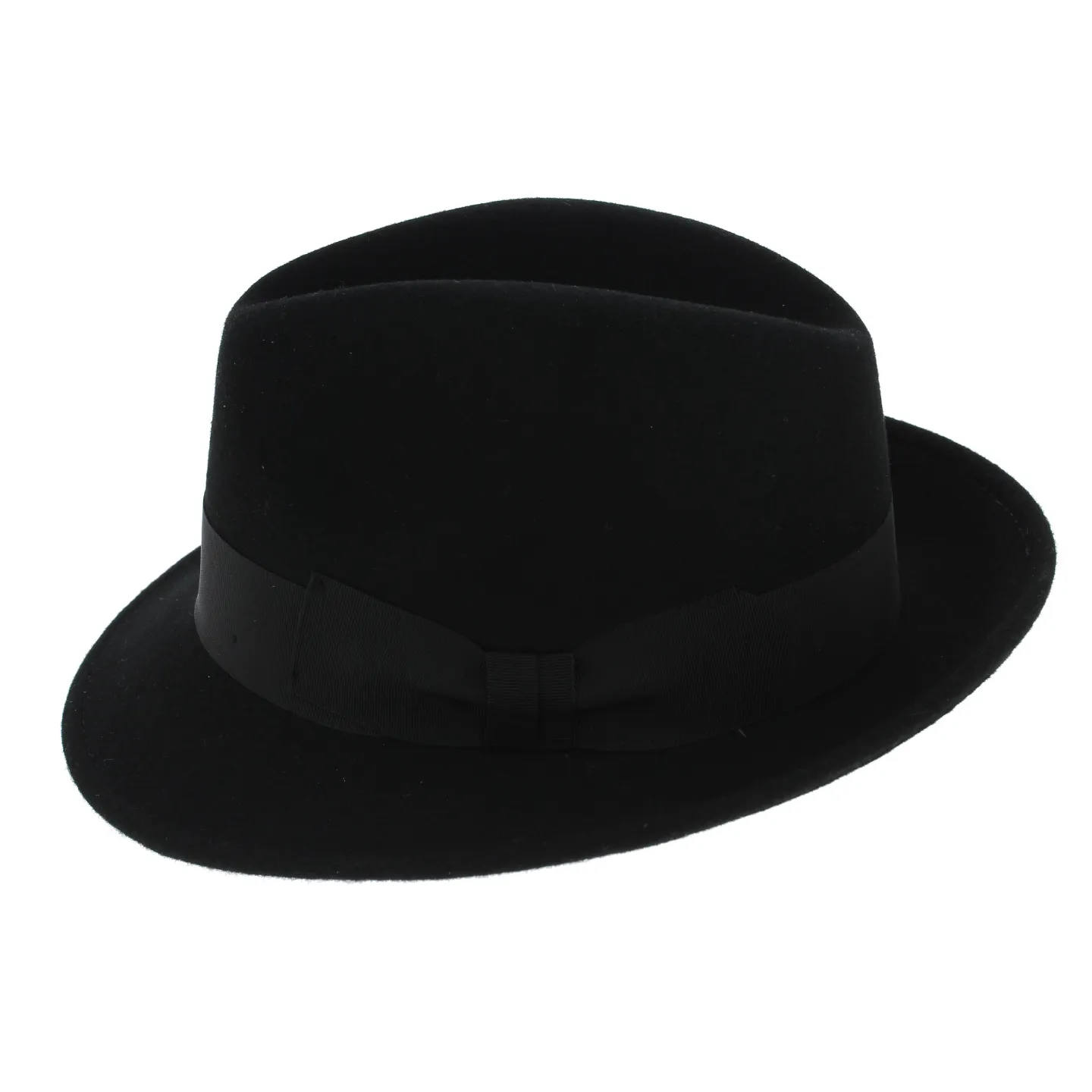Chapeau Trilby Costello Feutre Laine Noir - Traclet Reference : 6986 | Chapellerie Traclet