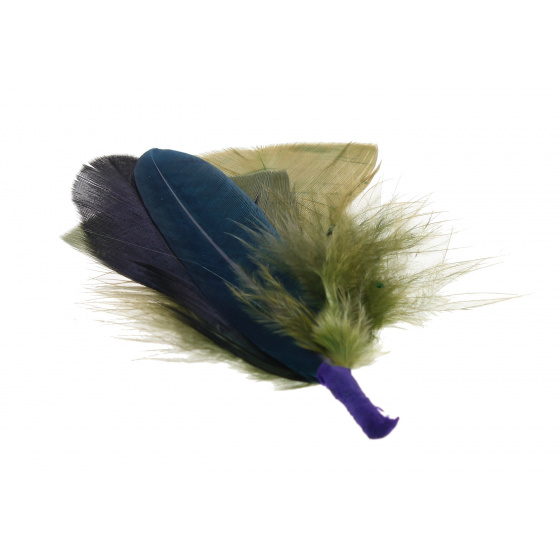 Green Hat Feathers Trim - Stetson