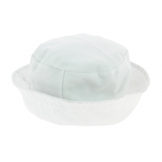 White Cotton Children's Bucket Hat - Traclet White Cotton Children's Bucket Hat - Traclet