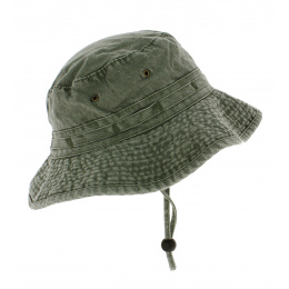 Angkor Khaki Cotton Outdoor Bucket Hat