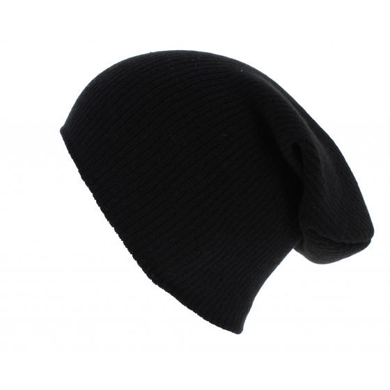 Bonnet Oversize Acrylique Noir - Beechfield Bonnet Oversize Acrylique Noir - Beechfield