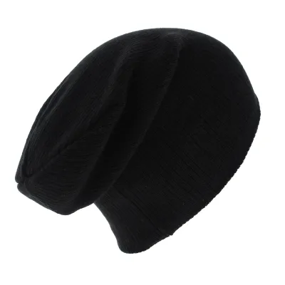Bonnet Oversize Acrylique Noir - Beechfield