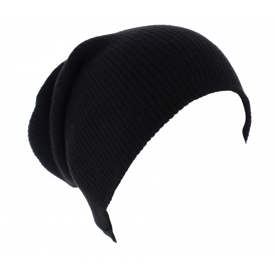 Black Acrylic Oversized Beanie - Beechfield
