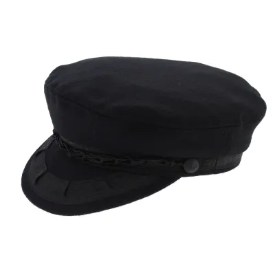 Black Wool & Nylon Sailor Cap - Aegean Reference: 7002 | Traclet Hat Shop