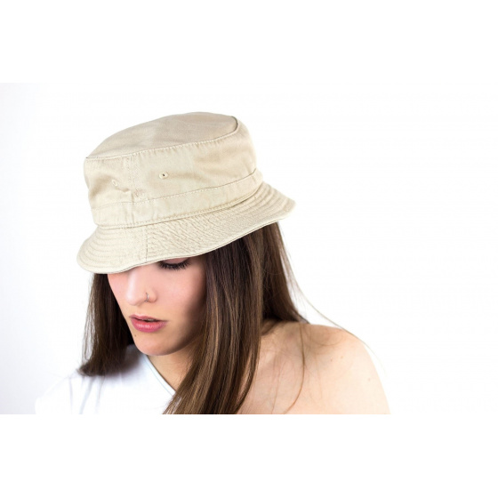 Chapeau Bob coton Forever beige - Atlantis