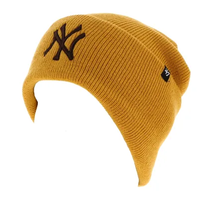 Bonnet Jaune NY Yankees Acrylique - 47 Brand  Reference : 7009 | Chapellerie Traclet