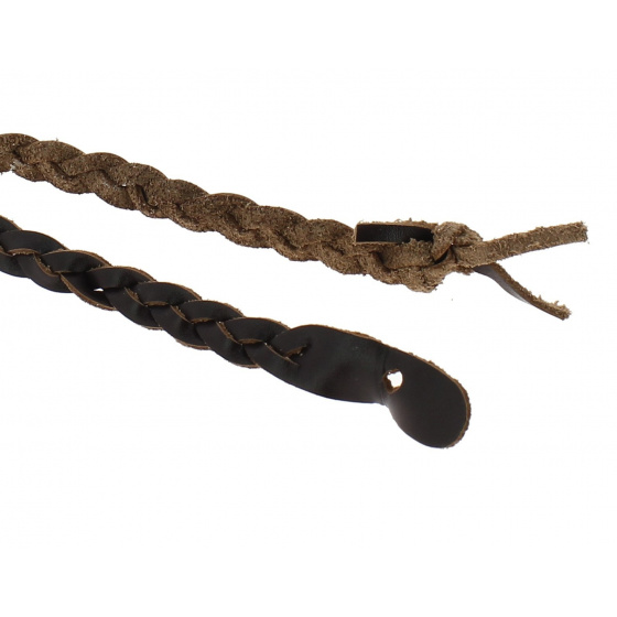 Garniture chapeau cuir marron - Aussie Apparel