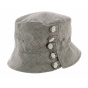 Grey Linen Jane Bucket Hat - Olney