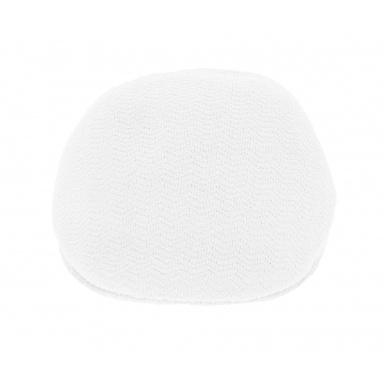 White Herringbone 507 Duckbill Cap - Kangol