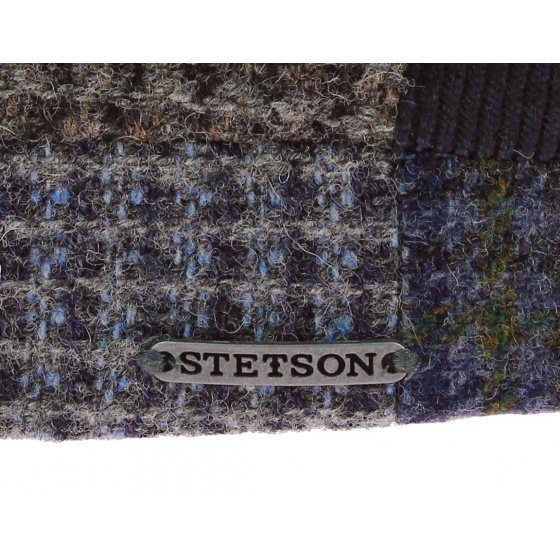 Casquette Texas Patchwork Laine Bleu - Stetson