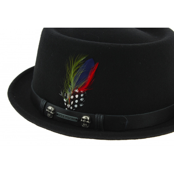 Chapeau Porkpie Pennsylvania Lions Woolfelt - Stetson Chapeau Porkpie Pennsylvania Lions Woolfelt - Stetson