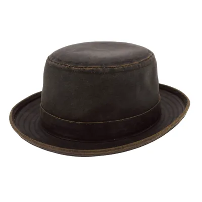 Brown Vintage Porkpie Hat - Stetson Reference: 7059 | Traclet Hat Shop